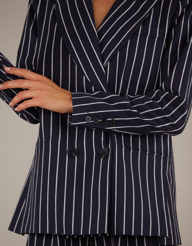 Amelius - Polo Linen Pinstripe Blazer