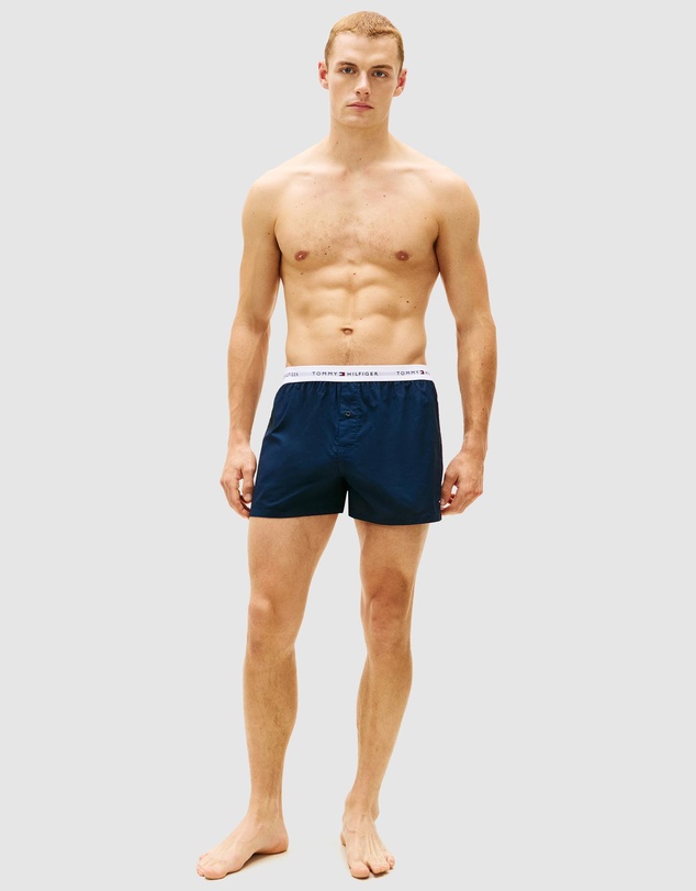 Tommy Hilfiger - 2-Pack Signature Logo Poplin Boxer Shorts