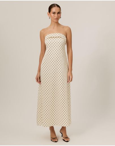 Cream with Black Polka Dot
