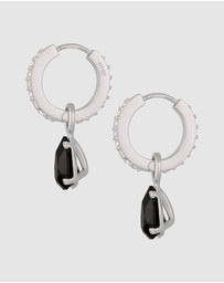 Elli Jewelry - Earrings Hoops Crystal Drop 925 Sterling Silver
