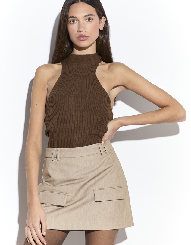 Glamorous - Knitted Halter Neck Bodysuit