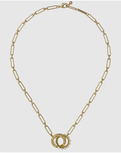Ted Baker - Lola Double Logo Link Necklace