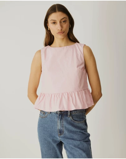 Atmos&Here - Marisol Ruffle Hem Top