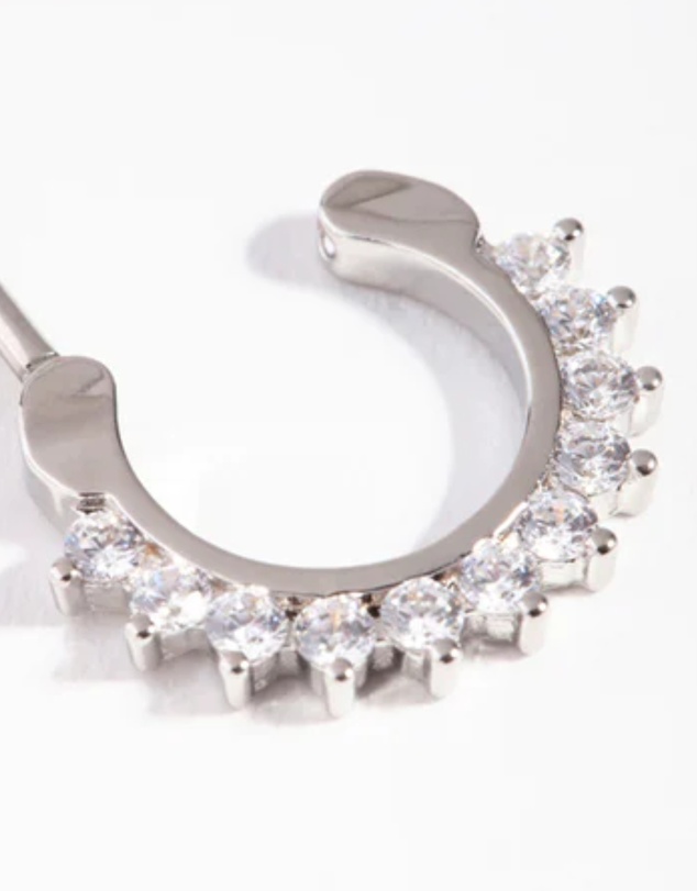 Lovisa - Surgical Steel Cubic Zirconia Septum