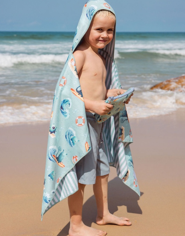 Sky Gazer - Sand Free Towel Hooded Towel- Marley