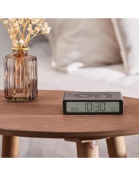 Lexon - Lexon Flip Classic Reversible Alarm Clock - Grey