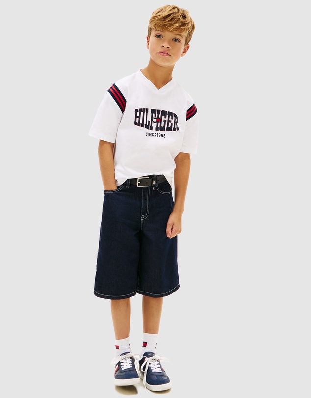Tommy Hilfiger - Boys Logo Jersey V-Neck T-Shirt - Teens
