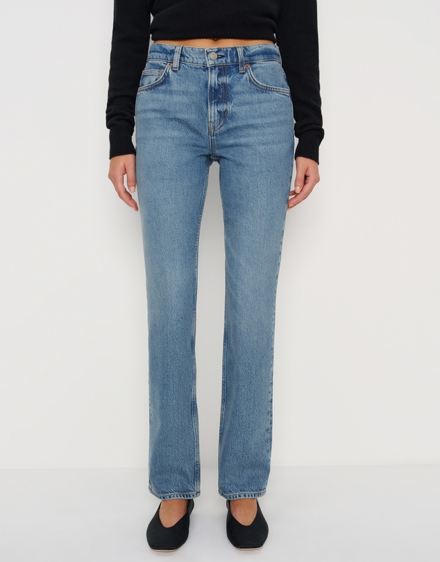Reformation - Greer Mid Rise Straight Jeans
