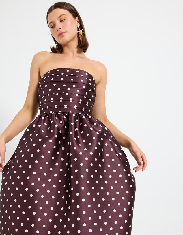 Pasduchas - Alistair Strapless Midi Dress