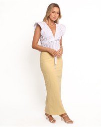 Petal & Pup - Meara Midi Skirt - Butter Yellow