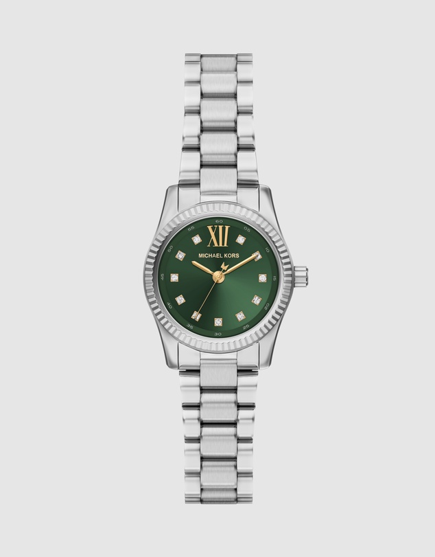 Michael Kors - Lexington Silver Tone Analogue Watch