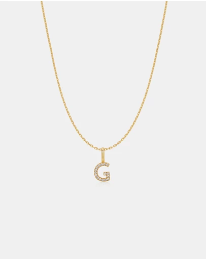 Ania Haie - Ania Haie Gold Letter G Initial Necklace