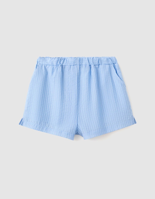 M.N.G - Striped Lyocell Shorts