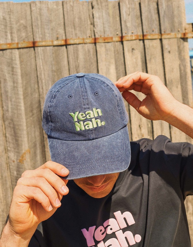 Skwosh - Yeah Nah Men's Cap in Navy