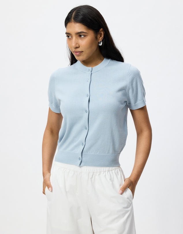White By FTL - Ruby Short Sleeve Cardigan