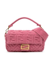 Pre-Loved by Azura Reborn - Pre-Loved Zucca Embossed Terry Cloth Baguette Satchel
