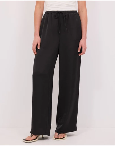 Calli - Lottie Satin Elastic Waist Pants