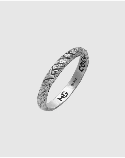 Haze & Glory - ICONIC EXCLUSIVE - Coconut Society Stacking Ring in 925 Silver