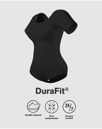 Leonisa - Essential Boldly Short Sleeve Shaping Tummy Control Bodysuit