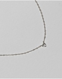 SAINT VALENTINE - Mini Heart Necklace - Silver