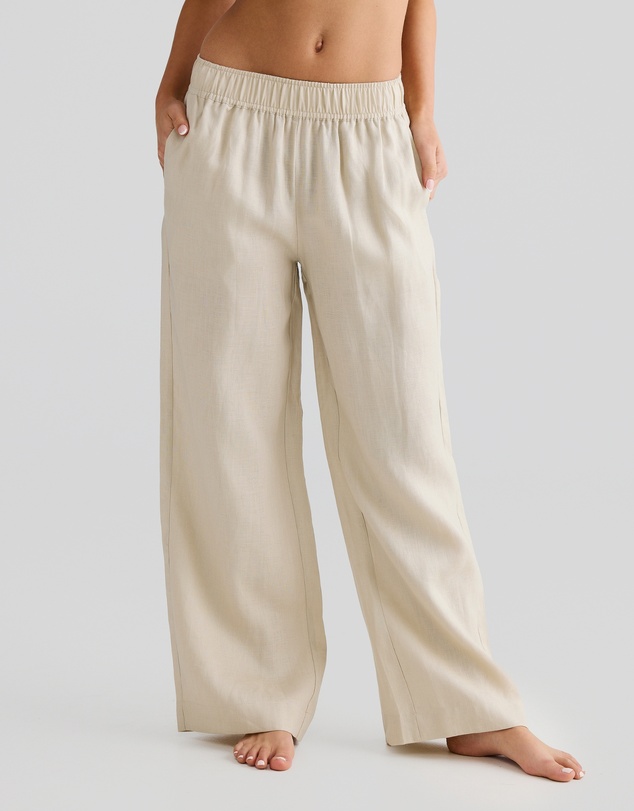 Vacay Swimwear - Sand Linen Pants