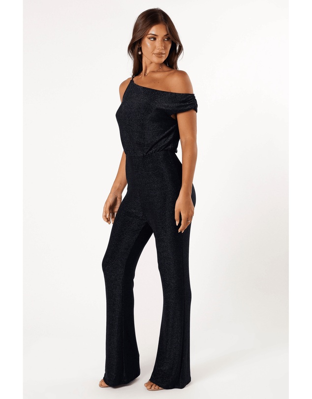 Petal & Pup - Heather One Shoulder Jumpsuit - Navy