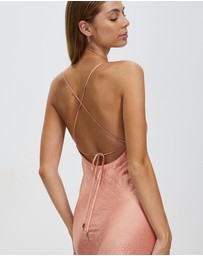 Third Form - Crush Bias Cowl Slip Dress