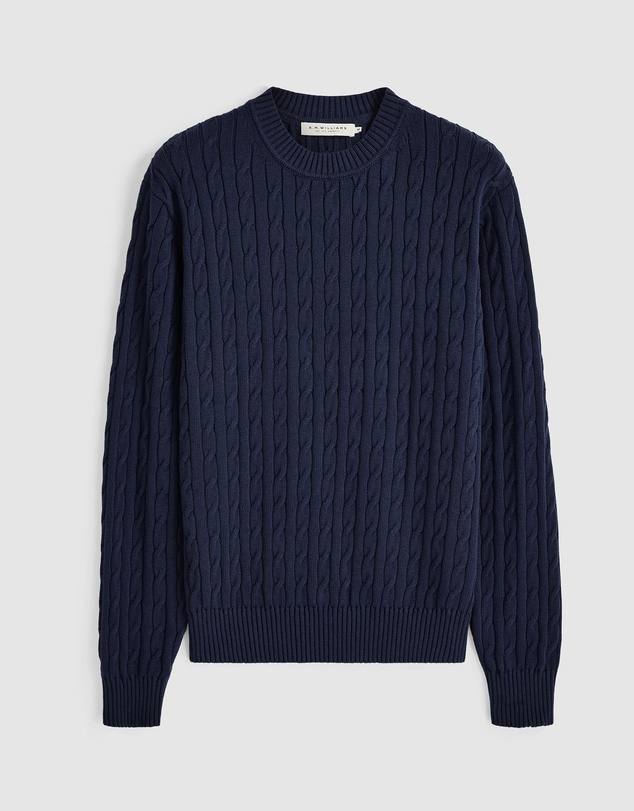R.M.Williams - Jones Cotton Cable Crew Knit