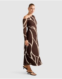 Forever New - Gemma Tipped Shoulder Midi Dress