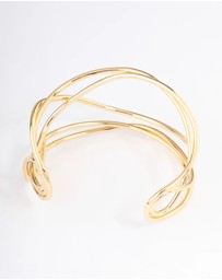 Lovisa - Gold Plated Organic Wire Bangle