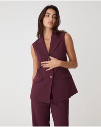 Forcast - Nikki Long Collared Vest