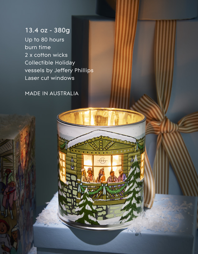 Glasshouse Fragrances - White Christmas 380g Soy Candle