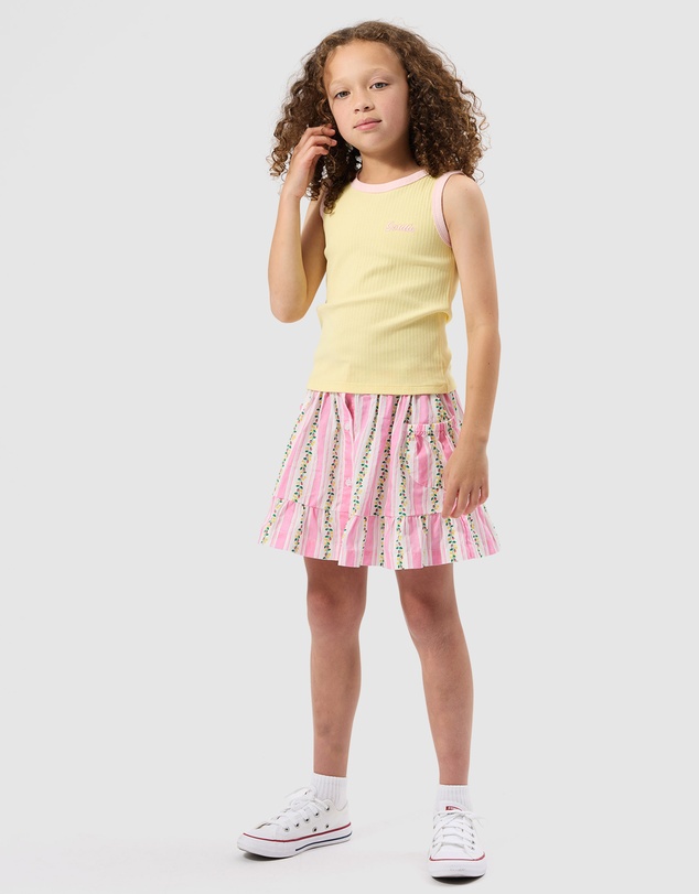 Goldie + Ace - Antique Stripe Strawberry Peplum Skirt - Babies-Kids