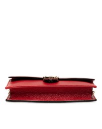 Pre-Loved by Azura Reborn - Pre-Loved Leather Interlocking G Dollar Wallet on Chain