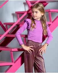 B.Nosy - Tonya Long Sleeve Frill Top - Kids-Teens