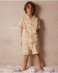 Alfred - Matteo Short Sleeve Shirt | Cream
