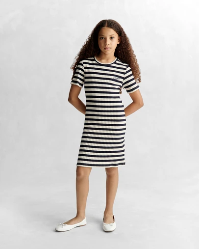 Gant - Striped Rib T-Shirt Dress