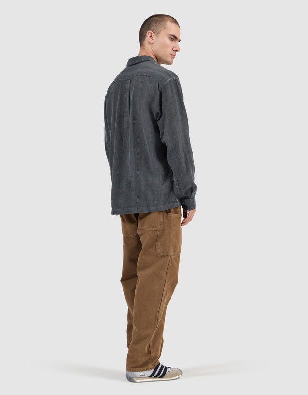 Rolla's - Heavy Weave Long Sleeve - Washed Black