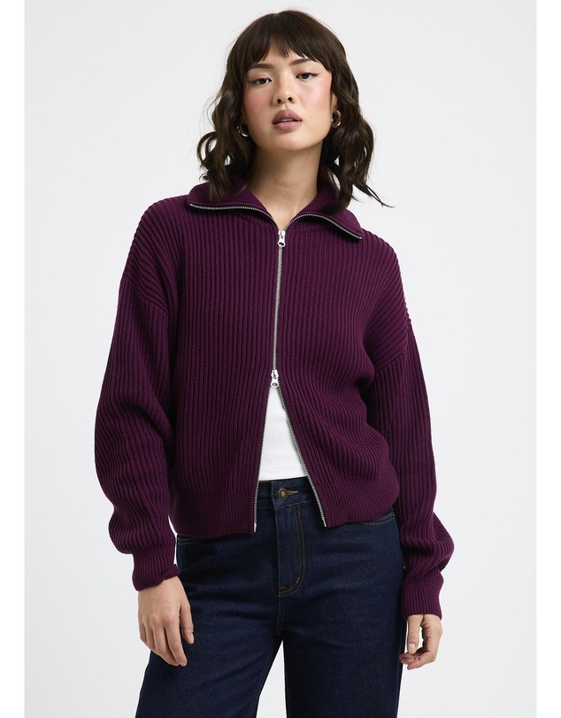 Subtitled - Ellie Double End Zip Longline Cardigan
