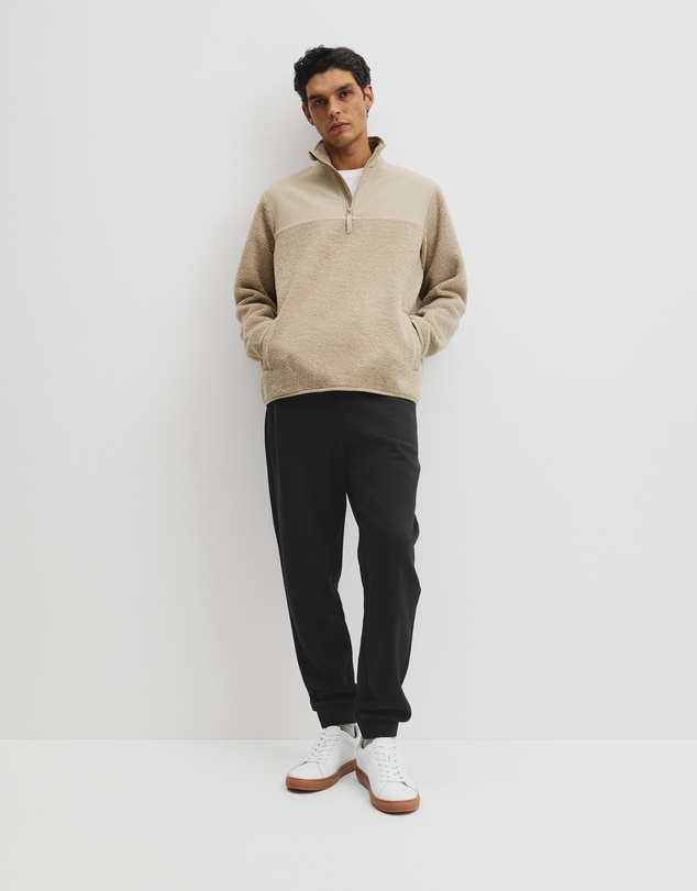 Country Road - Sherpa Half Zip Sweat