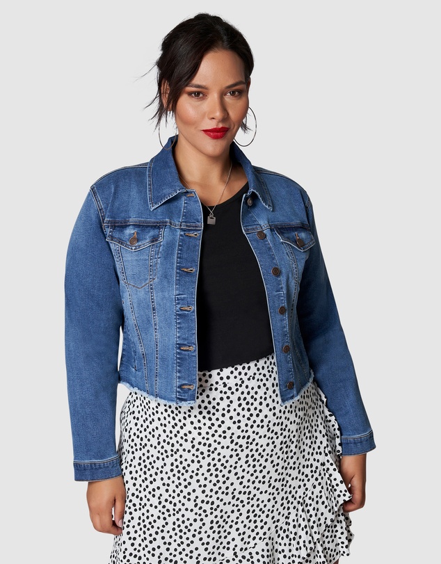 Sunday In The City - Chatterbox Crop Denim Jacket