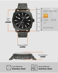 Fossil - Fossil Machine Grey Watch FS5970