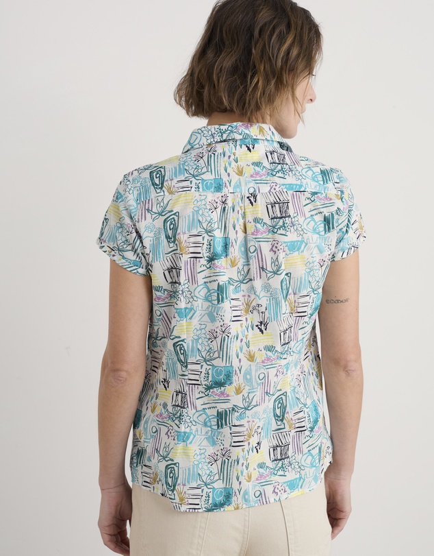 Seasalt - Seasalt Cornwall Multi Rushmaker Short Sleeve Shirt