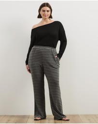 Atmos&Here Curvy - Mirabel Flare Jersey Pants