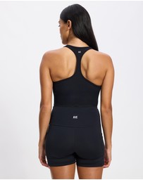 AVE Active - Ribbed Racer Crop Tank