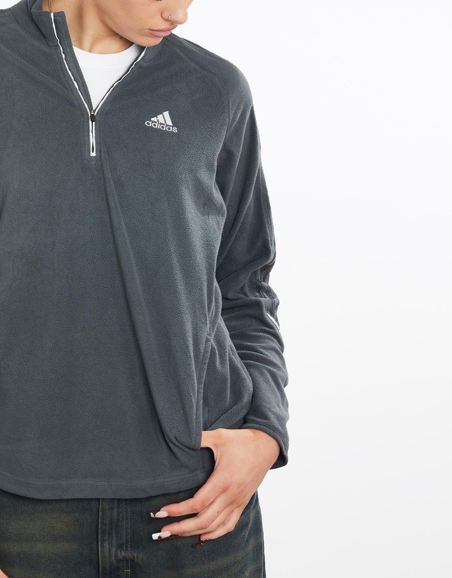 Vintage by The Real Deal - Pre Loved - Vintage Adidas Tech Quarter Zip Fleece Sweatshirt