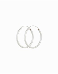 Lovisa - Sterling Silver Thick Hoop Earrings