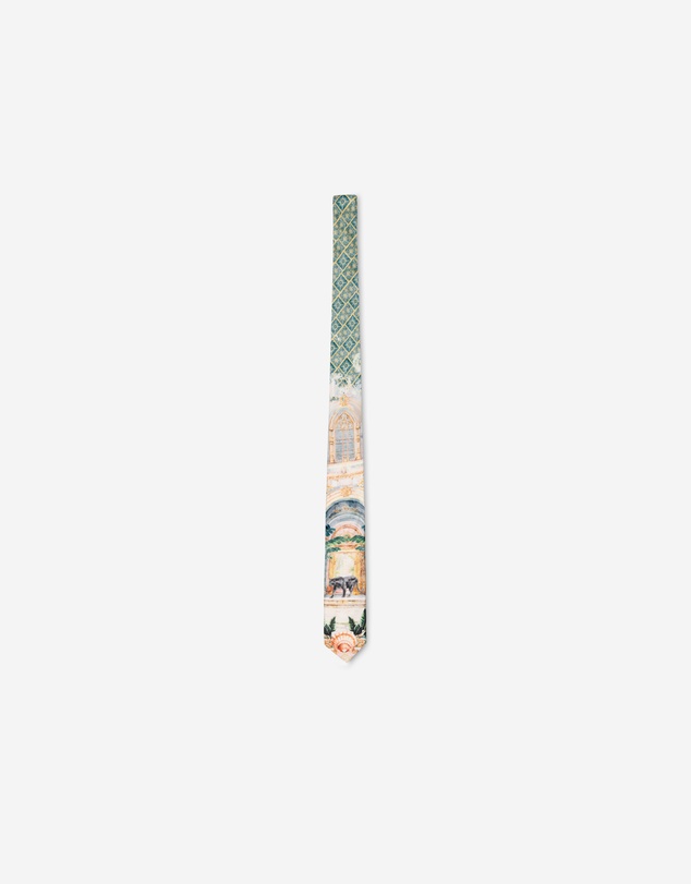 Calibre - Palace of Palms Silk Tie Jade Combo