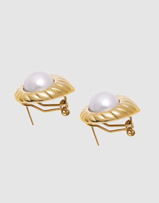 Nialaya Jewellery - Women's Vintage Pearl Earrings