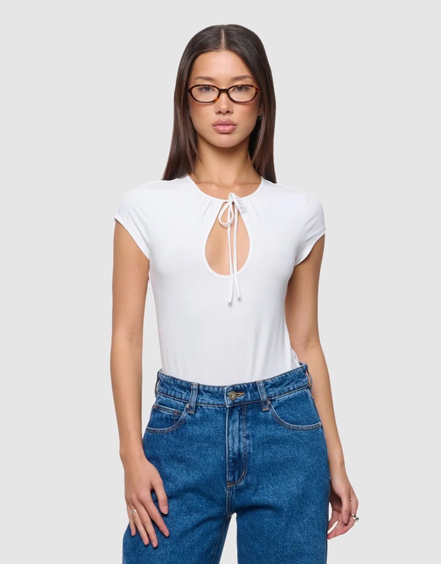 Abrand - Sweetheart Keyhole Tee